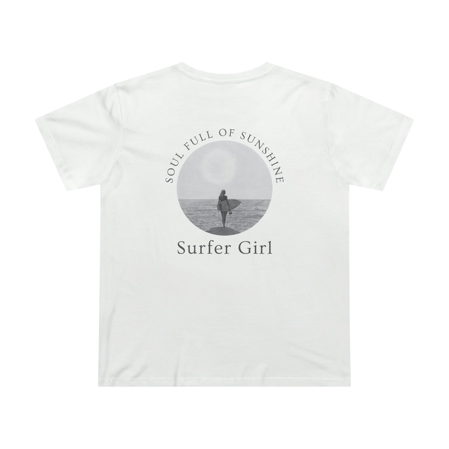 Surfer Girl - Soul Full Of Sunshine - Women’s Maple Tee - Back