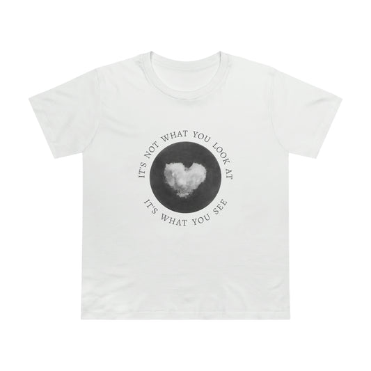 Love Heart Cloud - It's Not What You Look At - It's What You See - Women’s Maple Tee