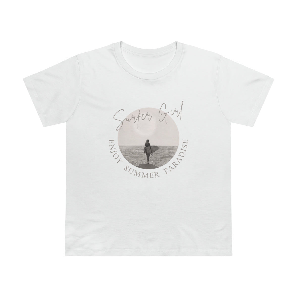 Surfer Girl - Enjoy Summer Paradise - Women’s Maple Tee